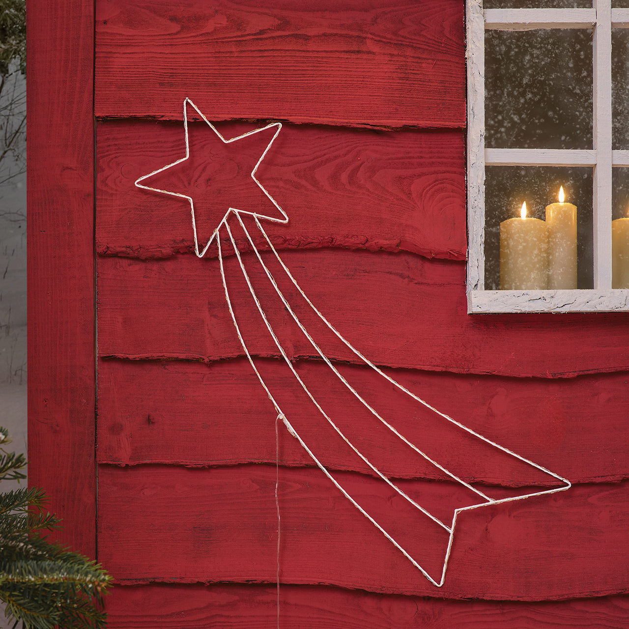 184er Micro LED Sternschnuppe Fensterdeko