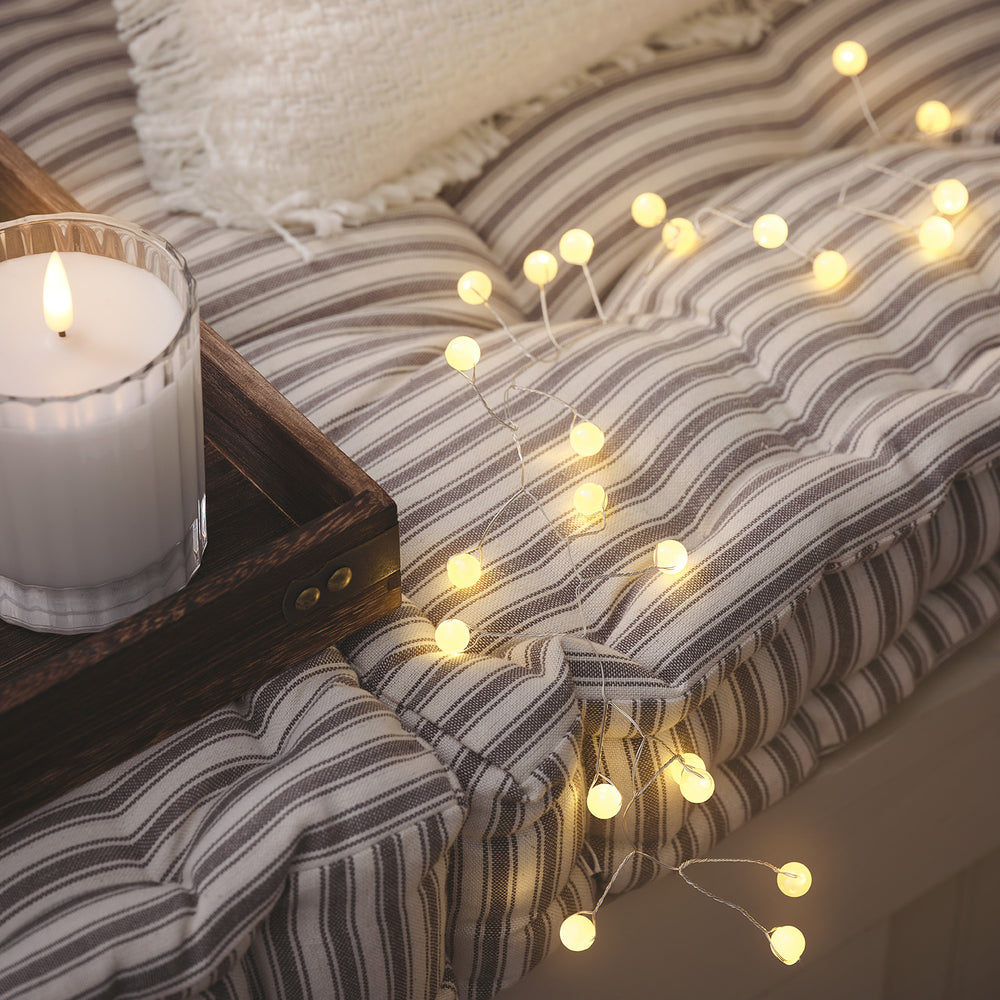 1,5m Cluster Micro Lichterkette Kugeln