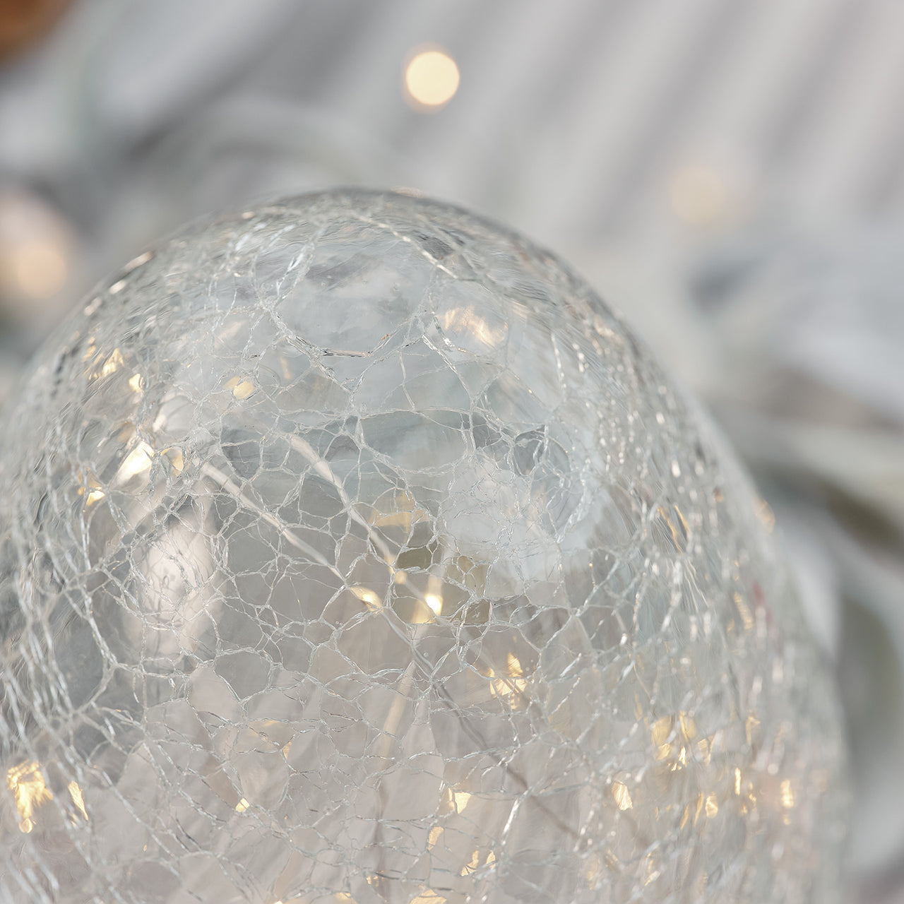 LED Osterei aus Glas