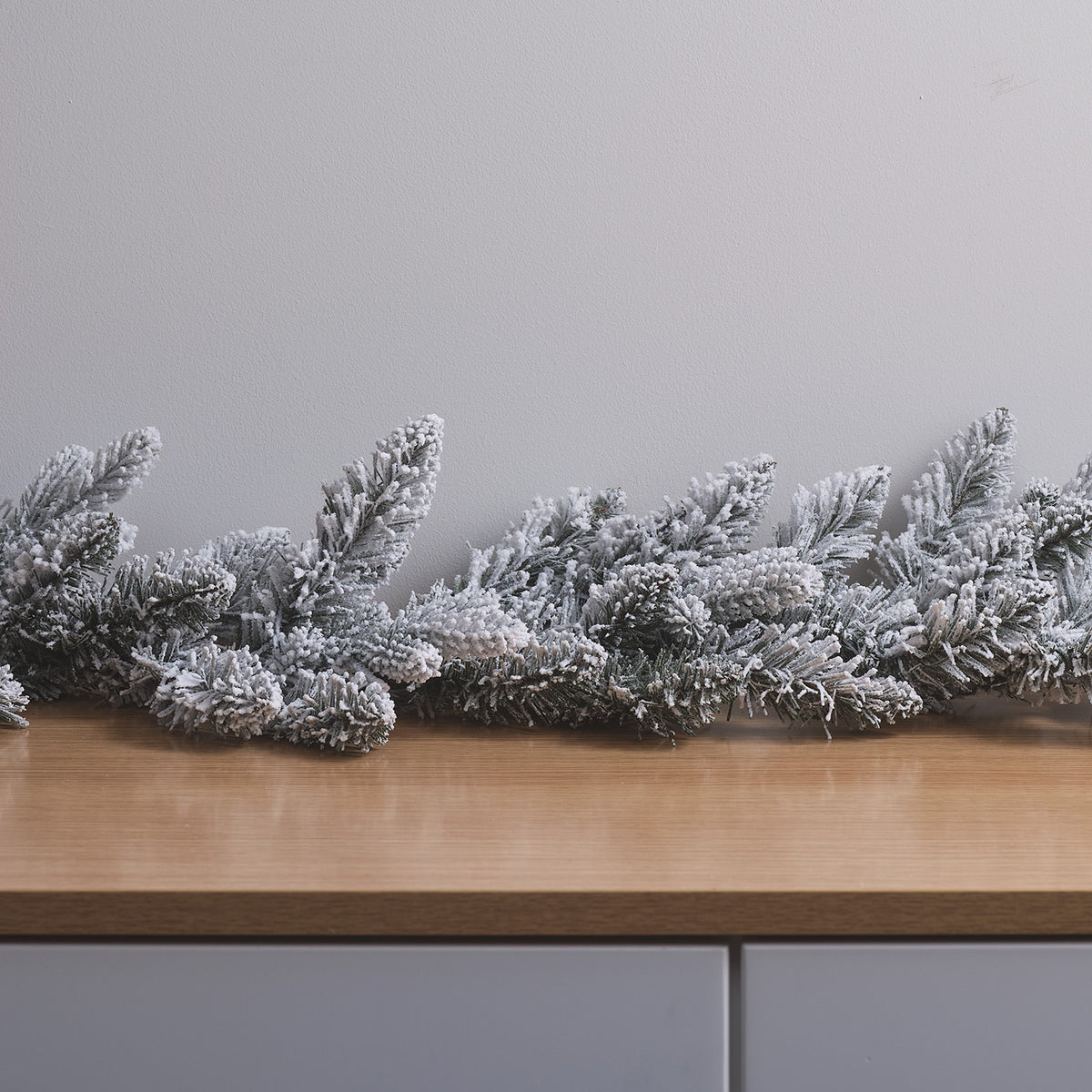 Weihnachtsgirlande 1,5m Schnee-Optik