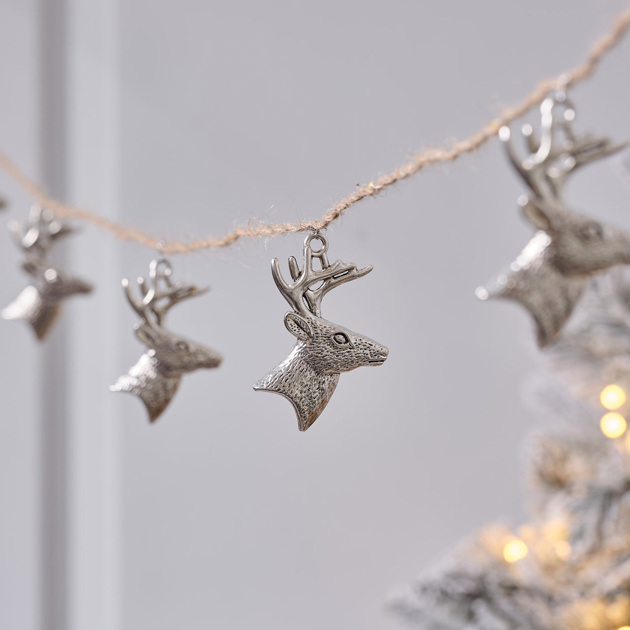 10er LED Micro Weihnachtslichterkette Rentiere