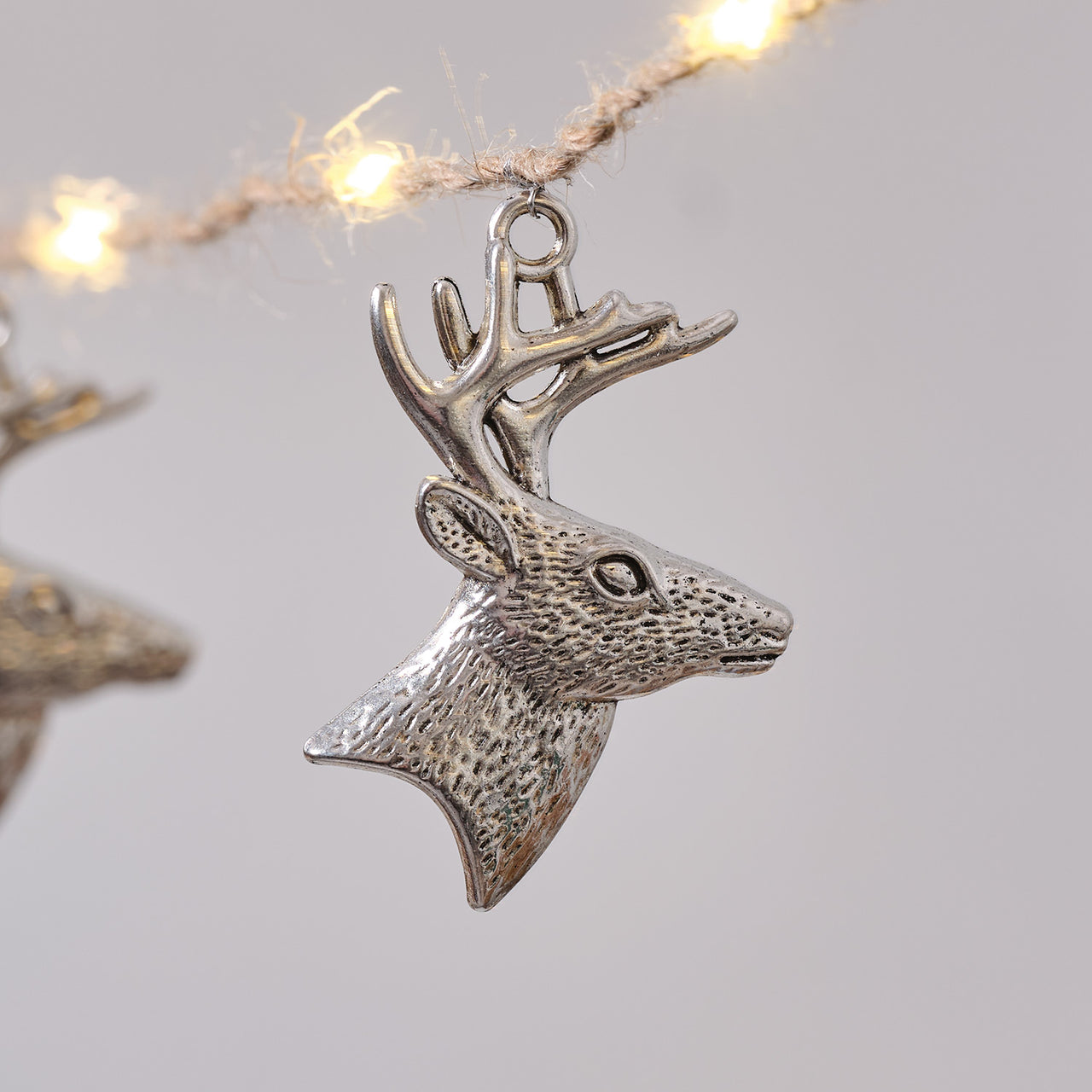 10er LED Micro Weihnachtslichterkette Rentiere