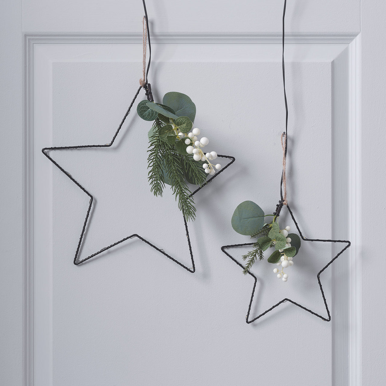 LED Stern Micro Duo Weihnachtsbeleuchtung mit Laub