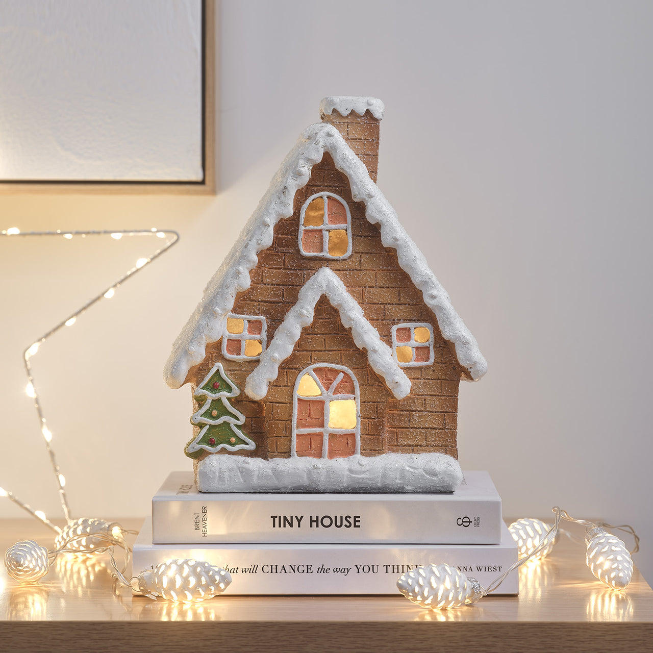 LED Lebkuchenhaus Weihnachtsdeko