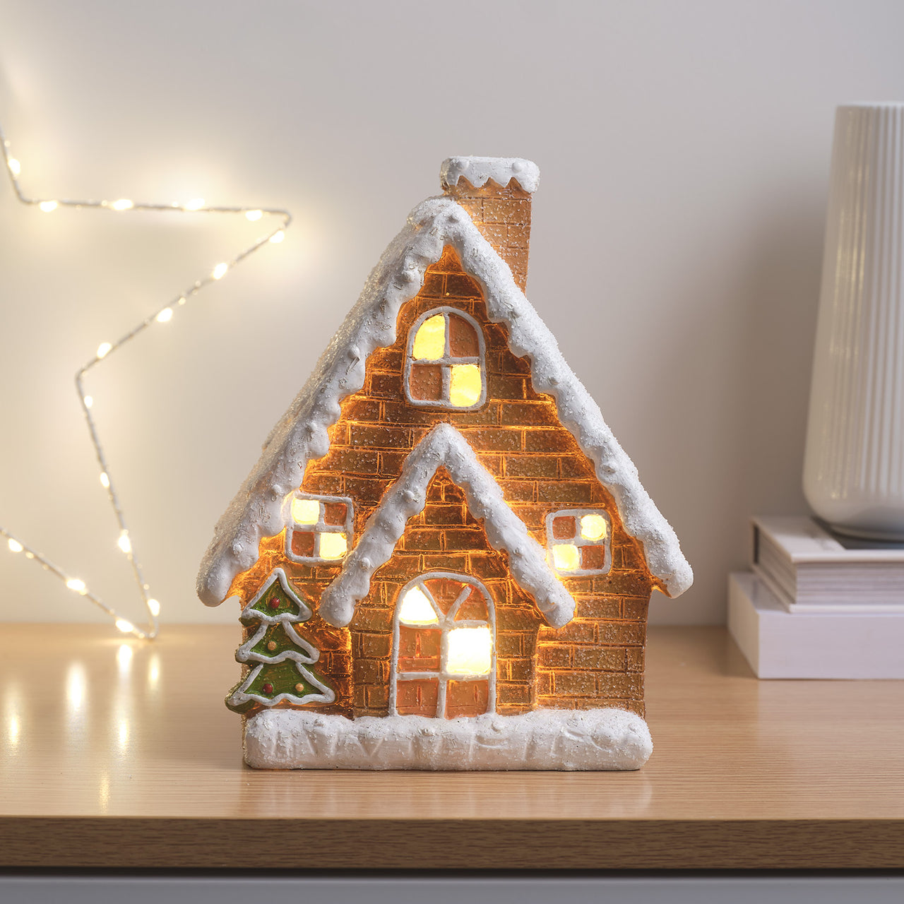 LED Lebkuchenhaus Weihnachtsdeko