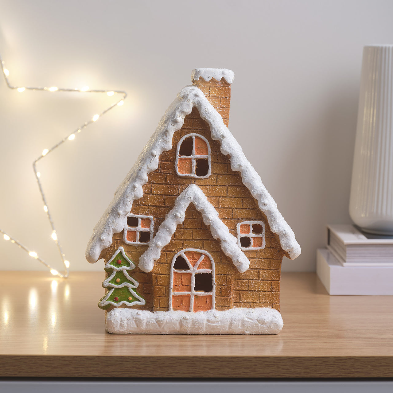 LED Lebkuchenhaus Weihnachtsdeko