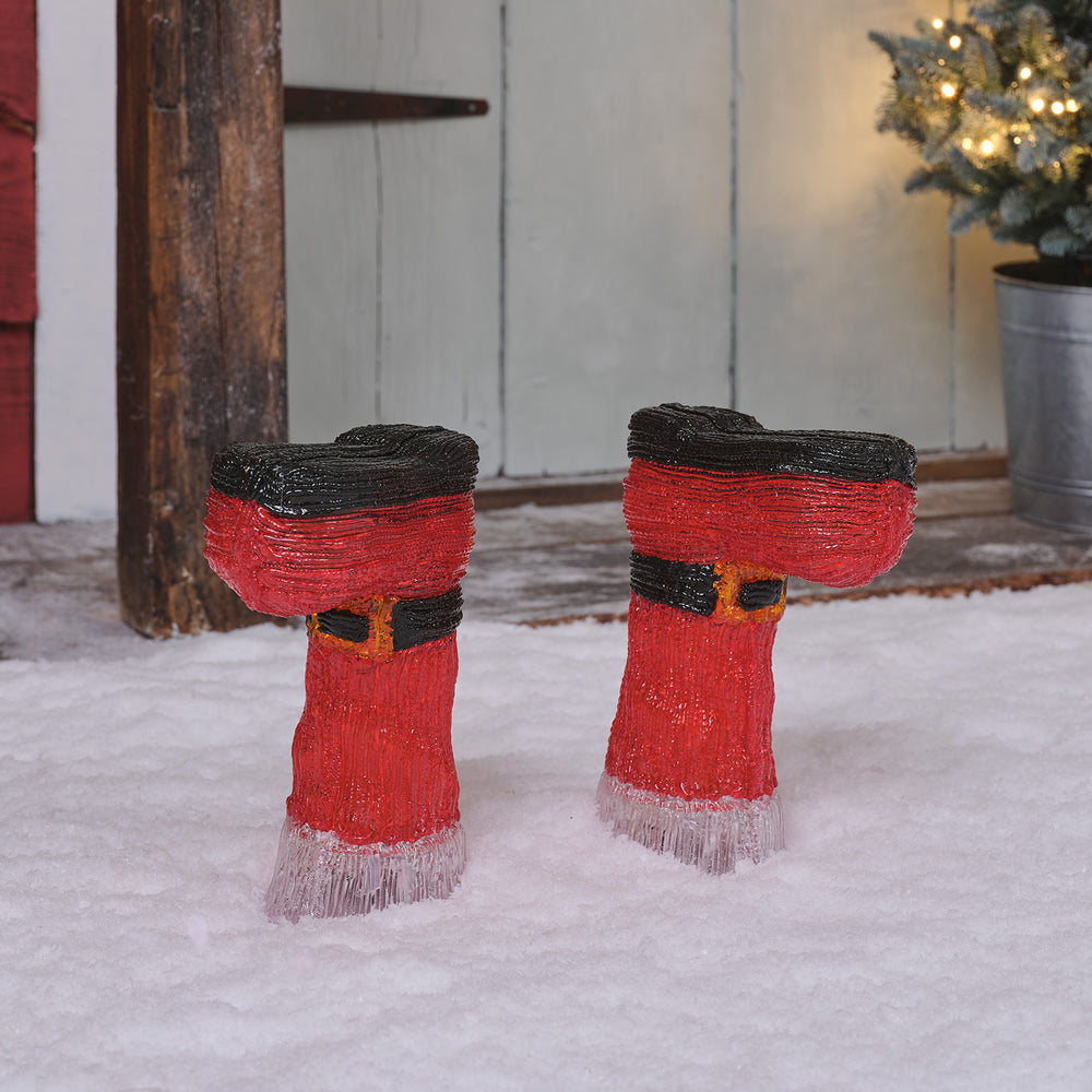 2er Set LED Stableuchten Weihnachtsstiefel