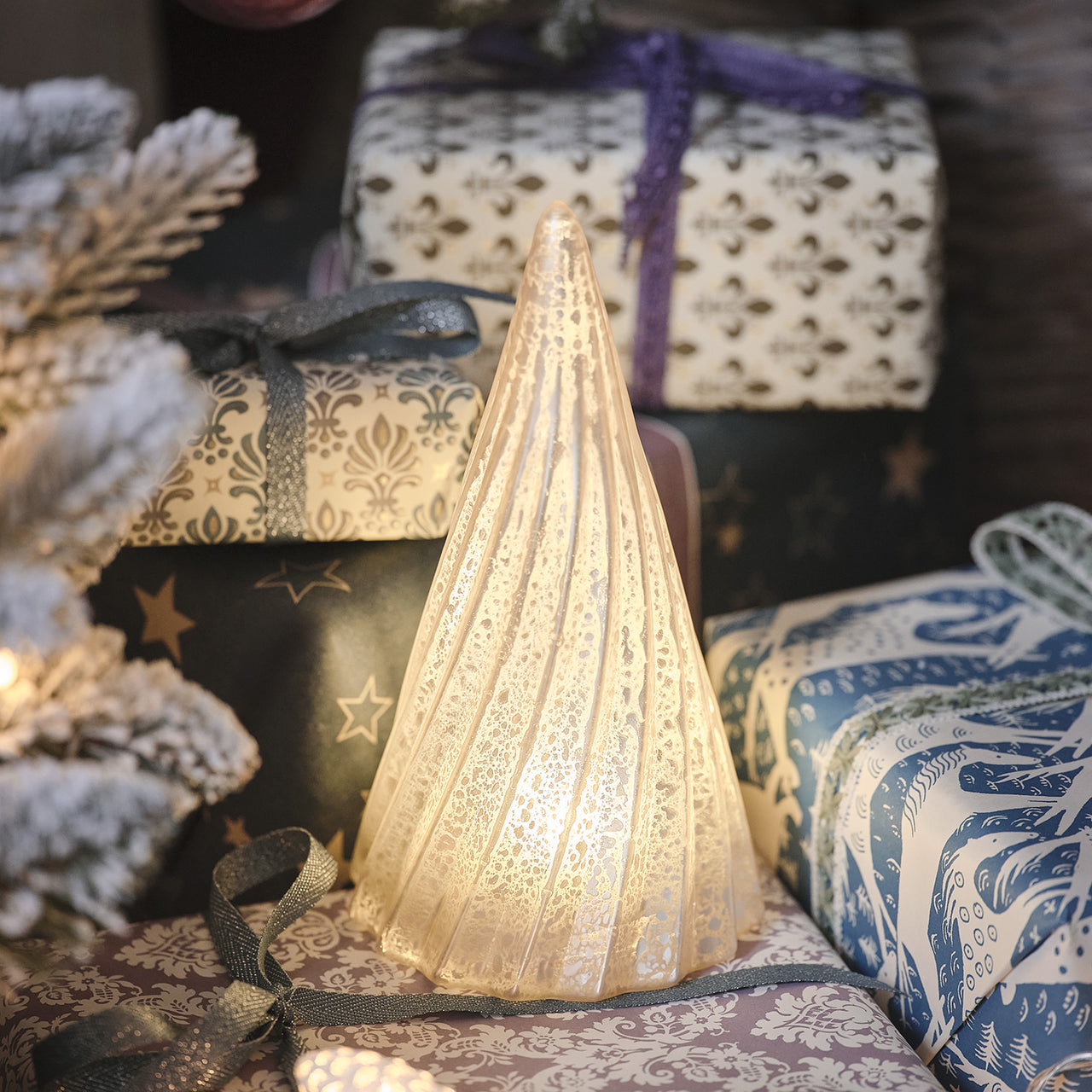 LED Weihnachtsbaum aus Glas
