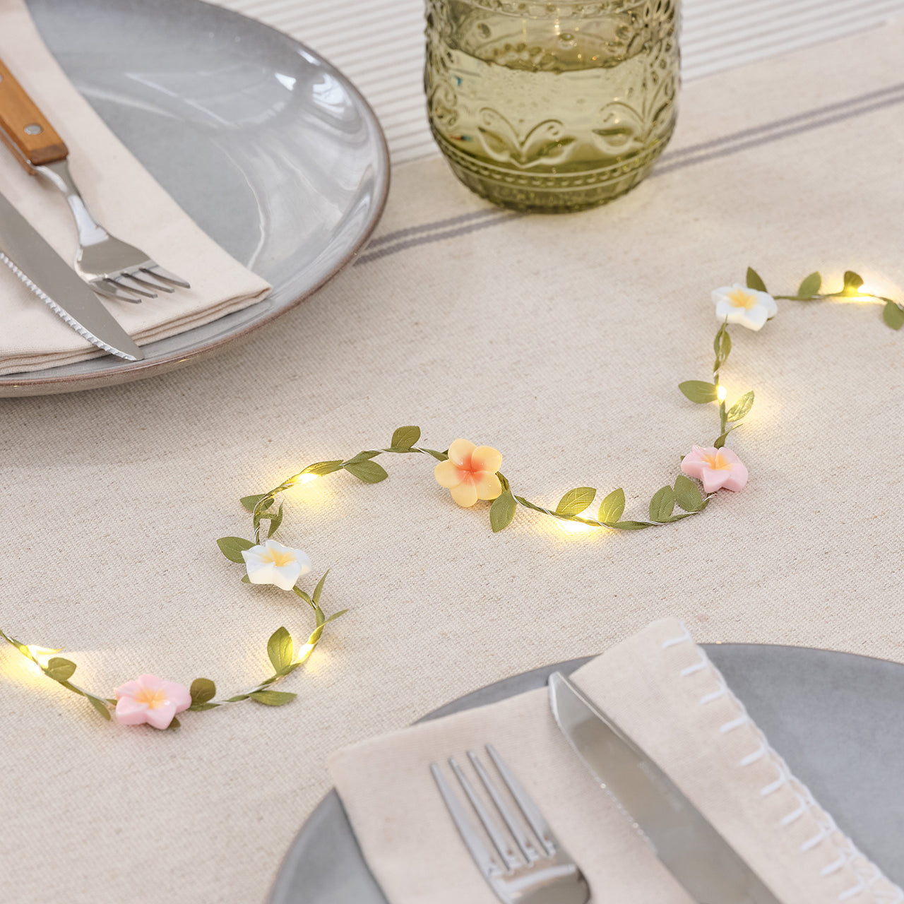 Mikro LED-Lichterkette mit Feldblumen
