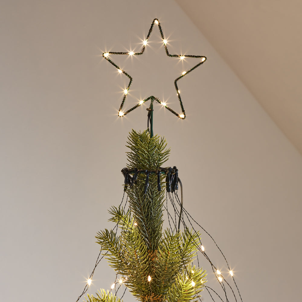 Osby LED Stern Weihnachtsbaummantel mit Baumspitze