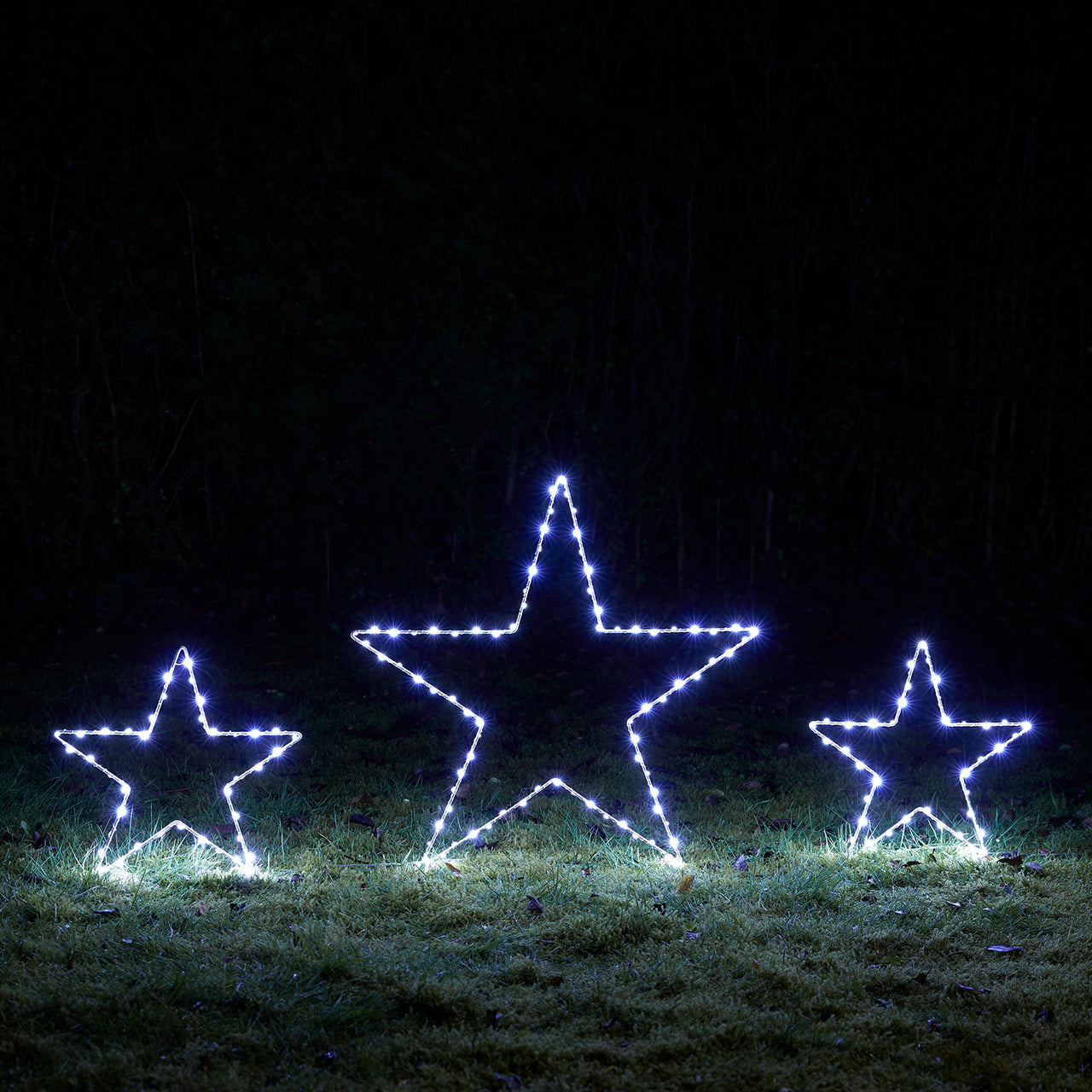 3er Set Osby LED Stern Stableuchten Weihnachtsdeko außen