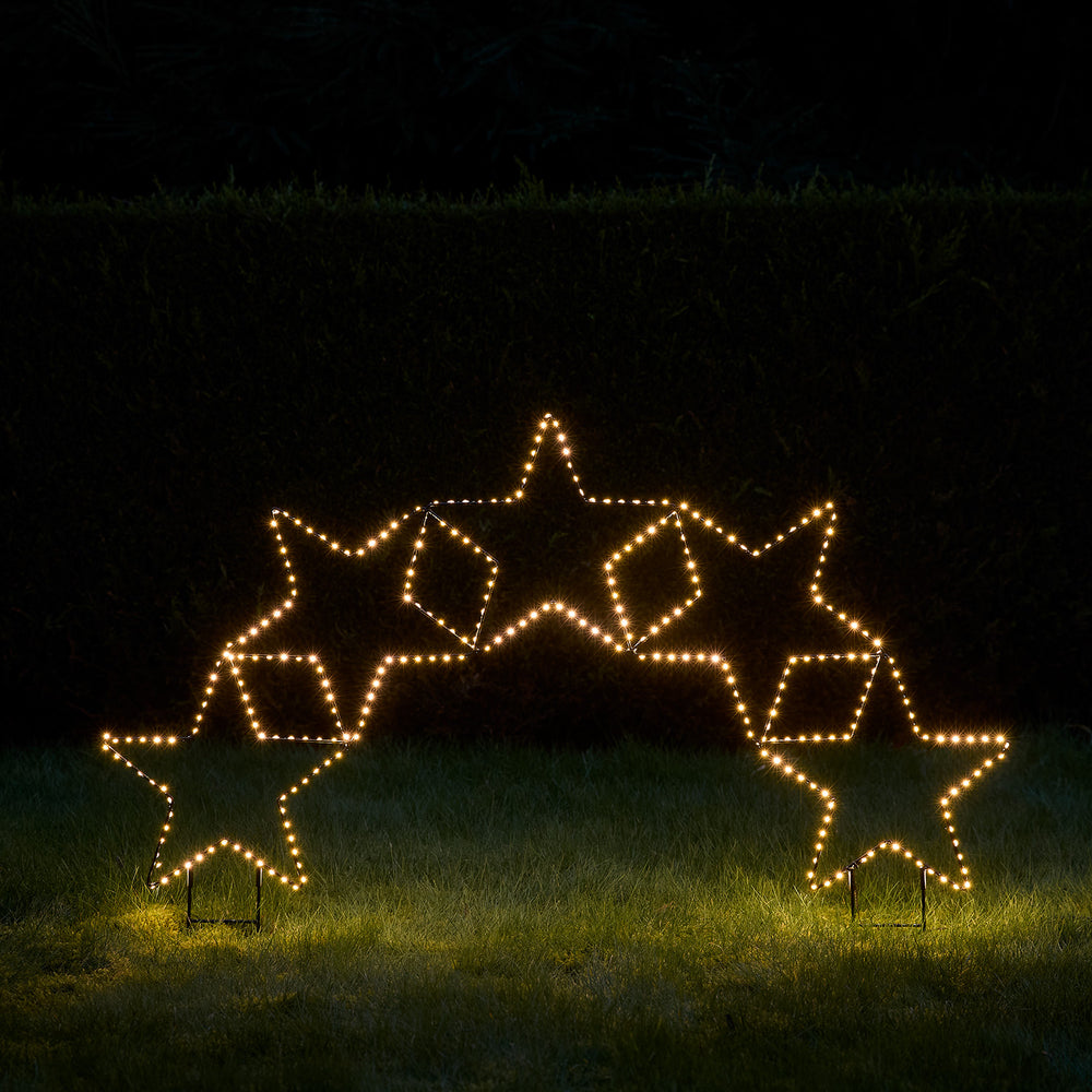5er Sternenbogen Bicolor LED Stableuchte