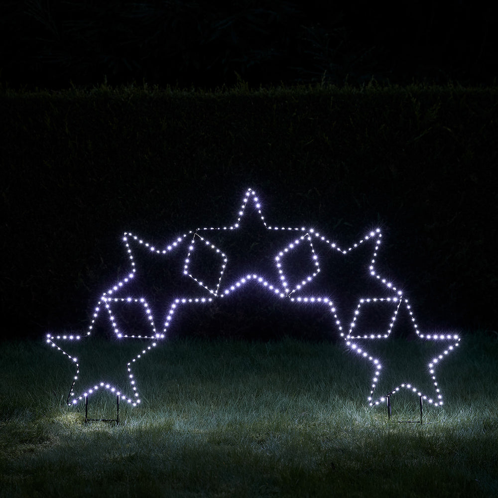 5er Sternenbogen Bicolor LED Stableuchte