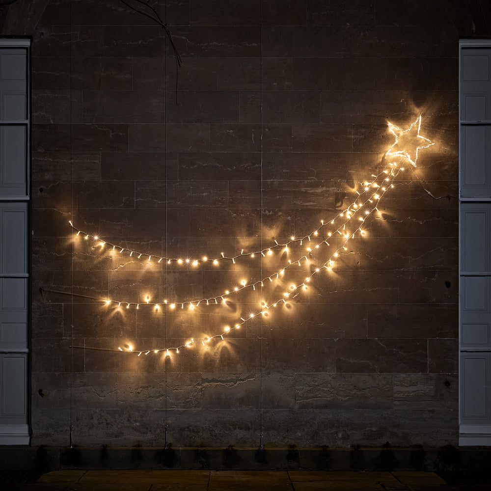 Weihnachtsdeko außen Bicolor LED Sternschnuppe
