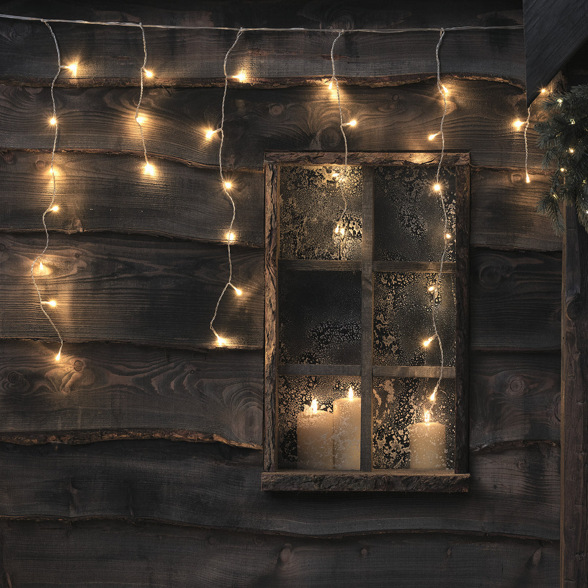 6m Bicolor LED Eiszapfen Lichterkette- stimmungsvolles Dekolicht