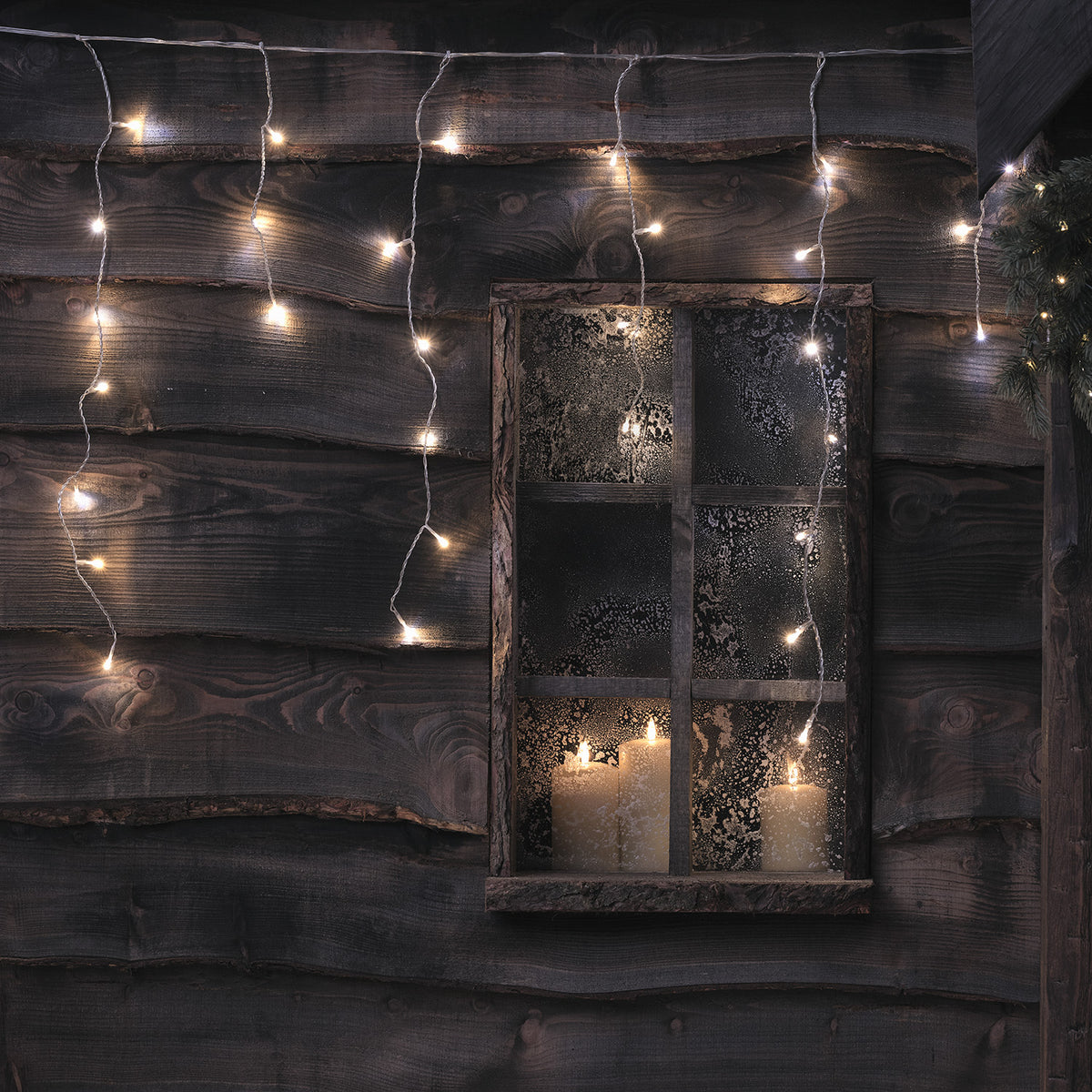 6m Bicolor LED Eiszapfen Lichterkette- stimmungsvolles Dekolicht