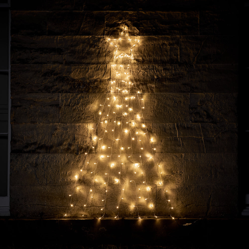 Wanddeko Bicolor LED Weihnachtsbaum mit Fernbedienung