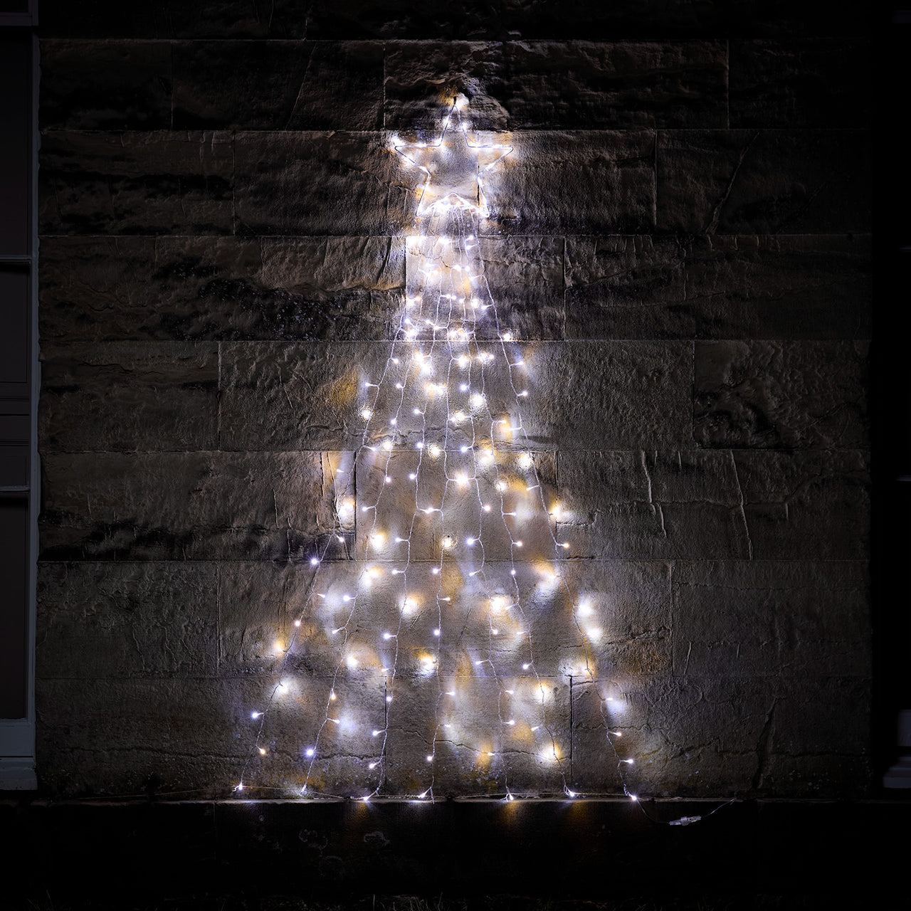 Wanddeko Bicolor LED Weihnachtsbaum mit Fernbedienung