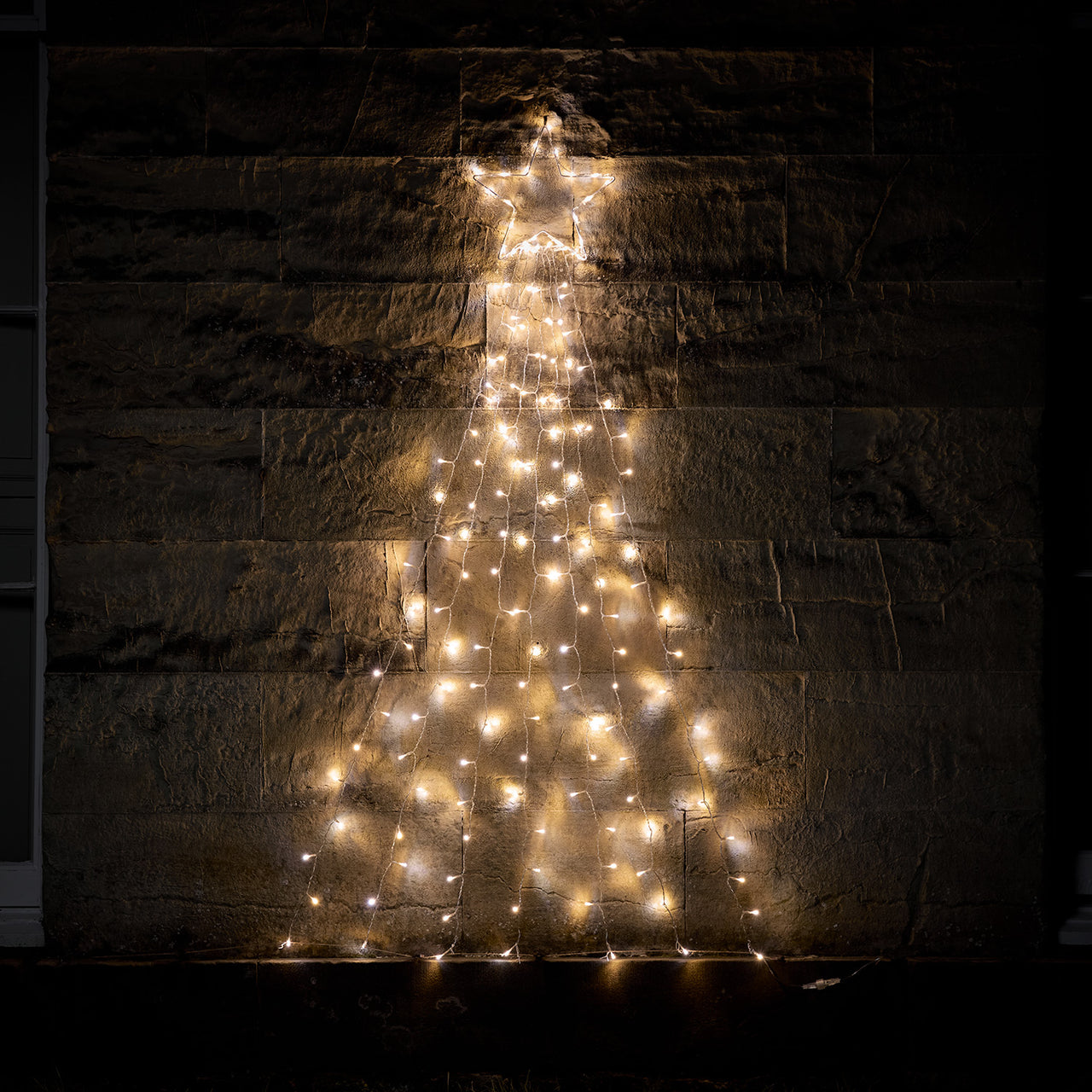 Wanddeko Bicolor LED Weihnachtsbaum mit Fernbedienung