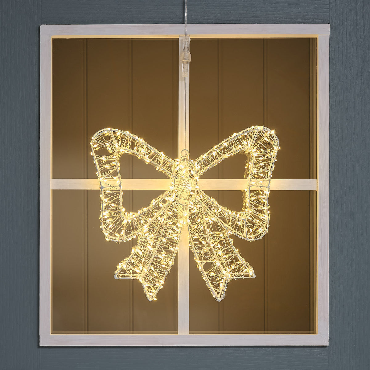 35cm Bicolor LED-Schleife außen mit 350 Mikro-LEDs