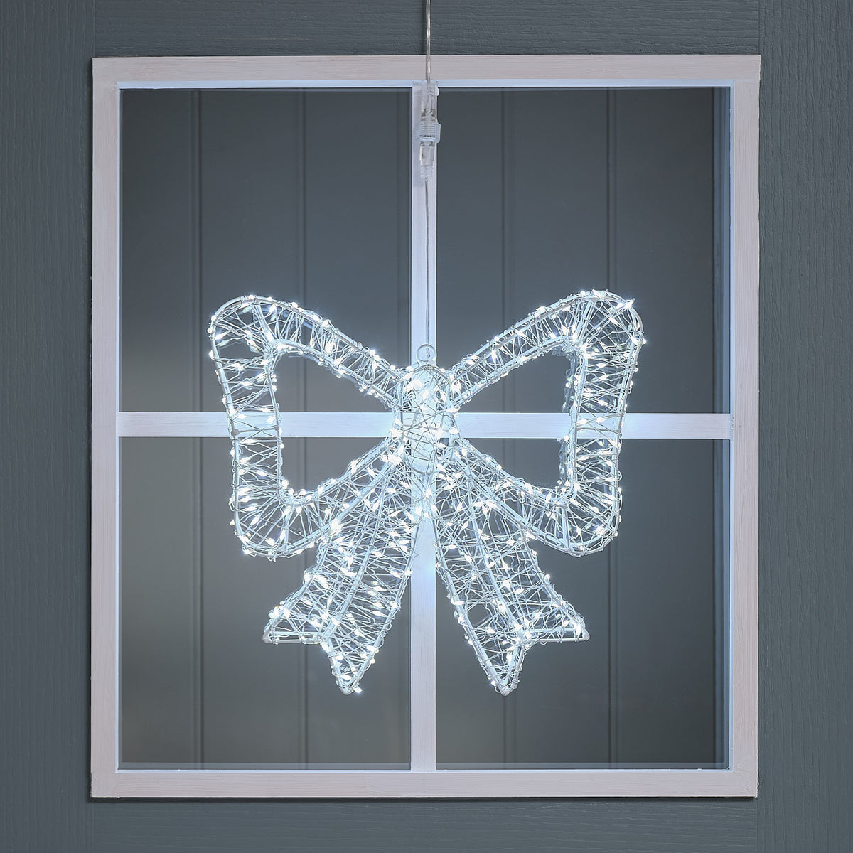 35cm Bicolor LED-Schleife außen mit 350 Mikro-LEDs