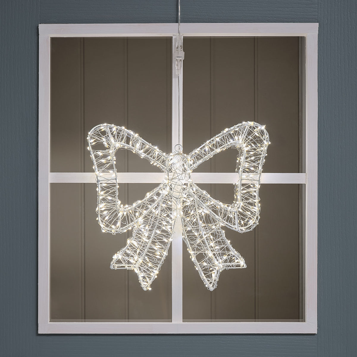 35cm Bicolor LED-Schleife außen mit 350 Mikro-LEDs