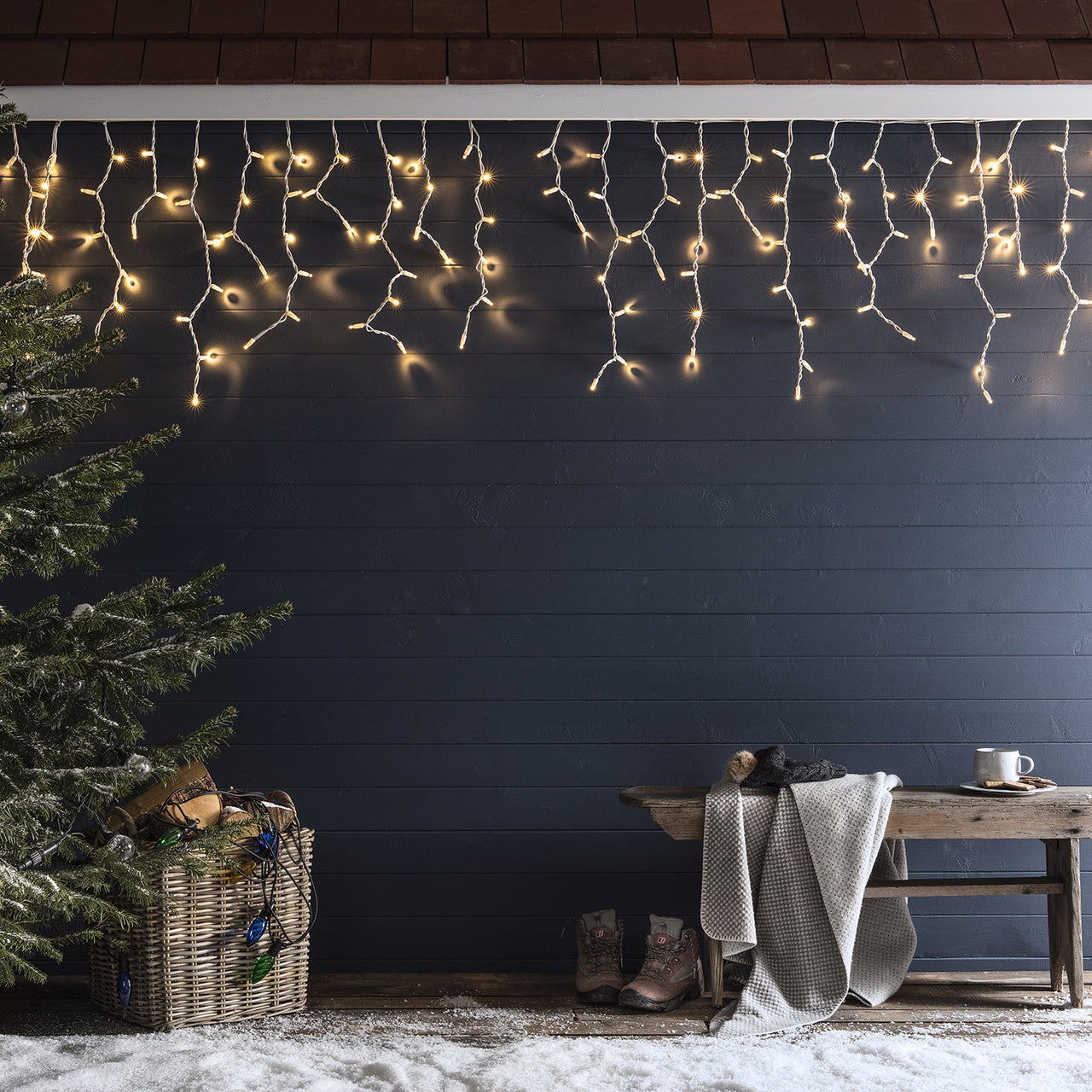 Pro Connect 2m 100er LED Eiszapfen-Lichterkette IP67