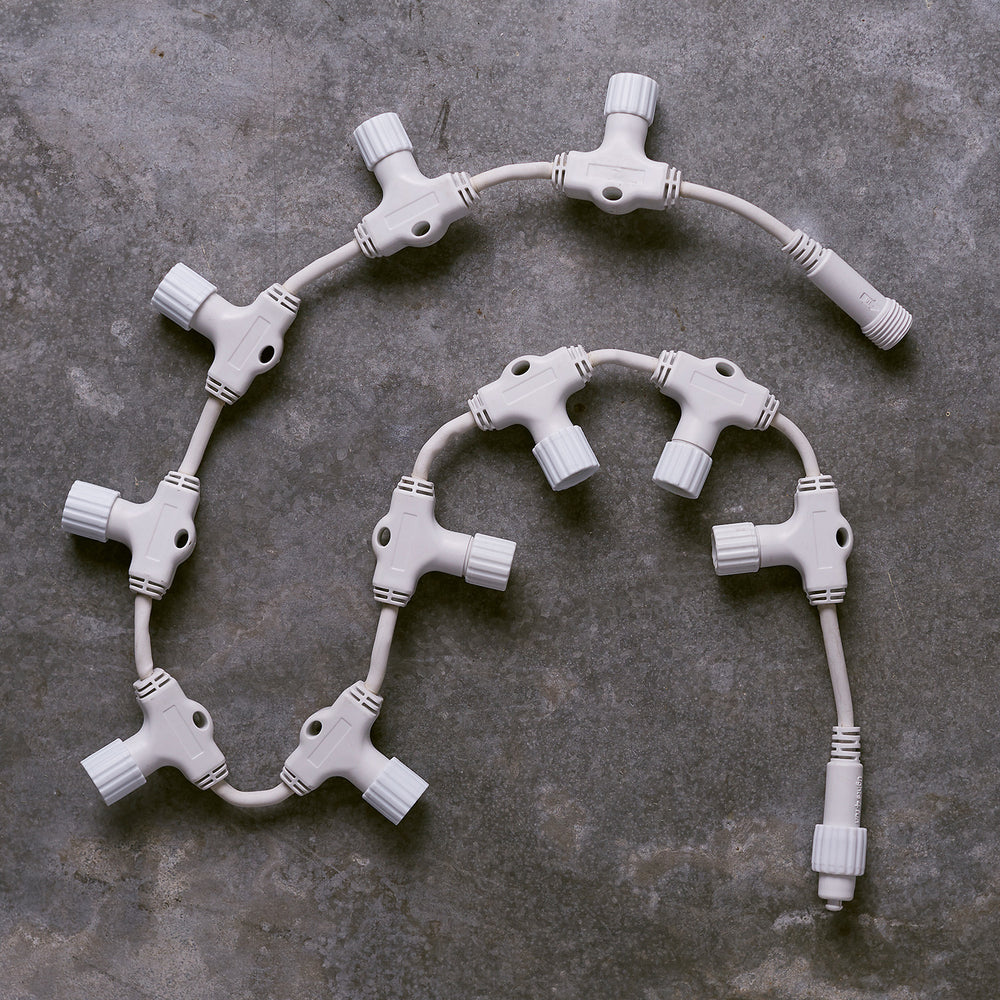 Pro Connect IP67 Verbindungskabel mit 10 Anschlüssen weiß