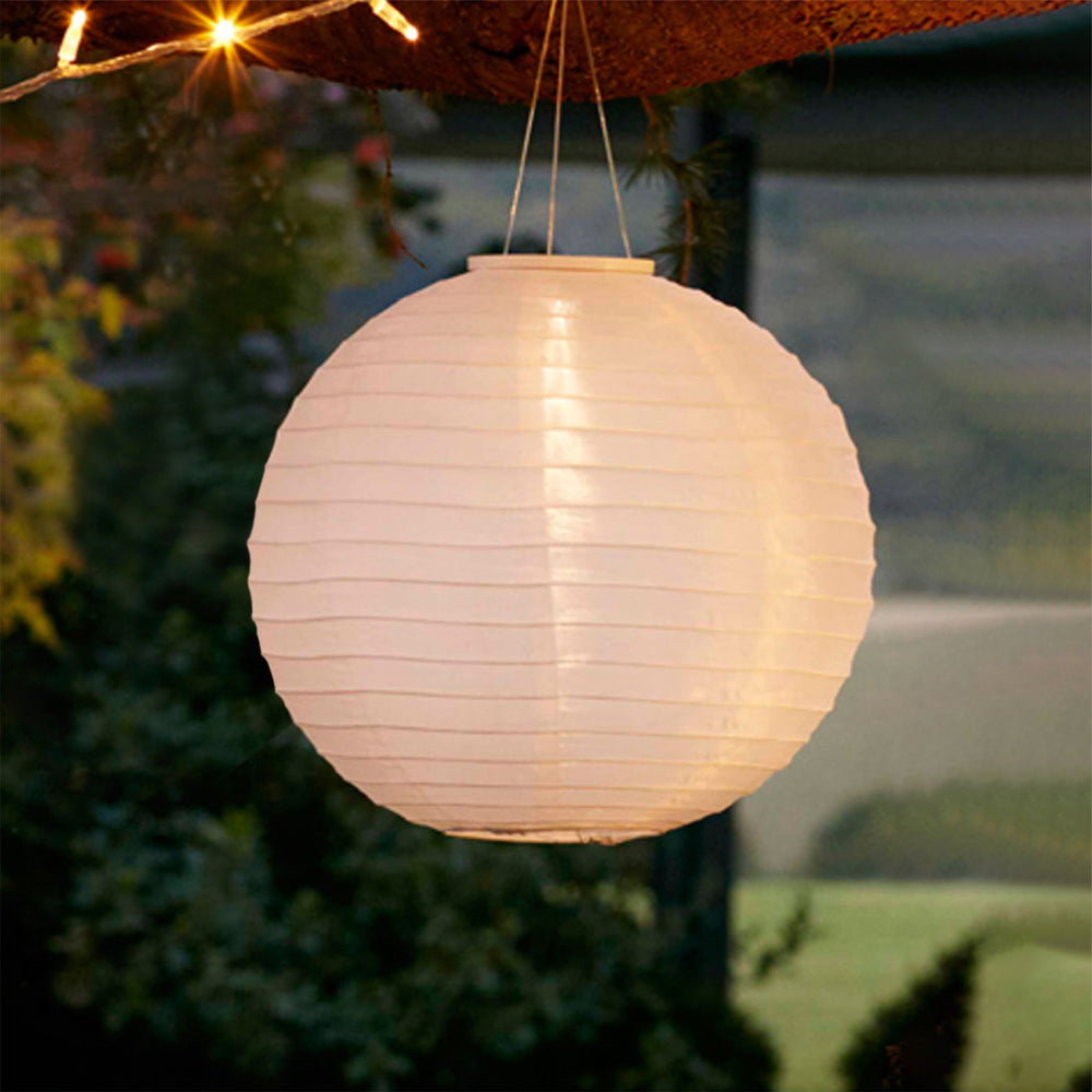 20cm Solar Lampion weiß