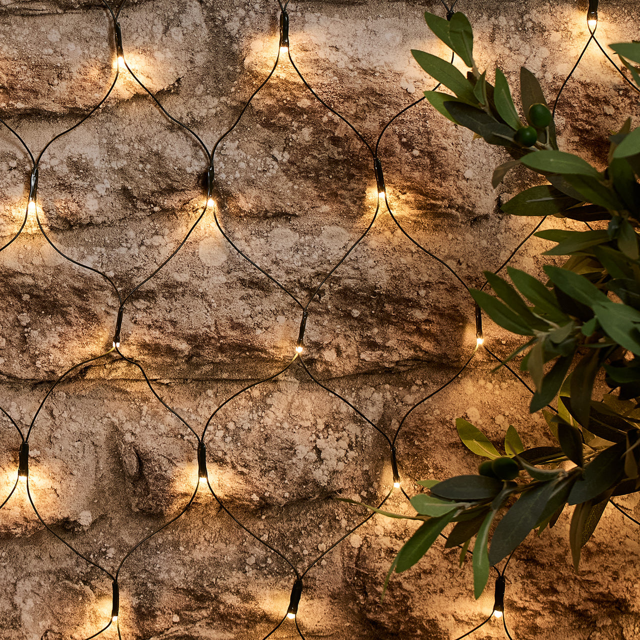 100er LED Solar Lichternetz