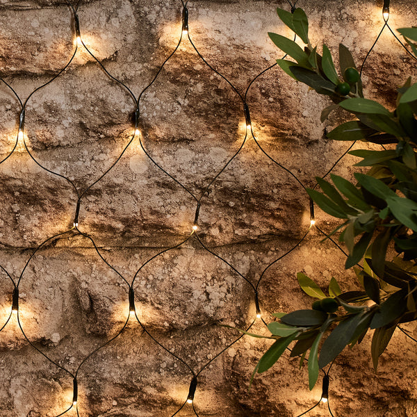 100er LED Solar Lichternetz