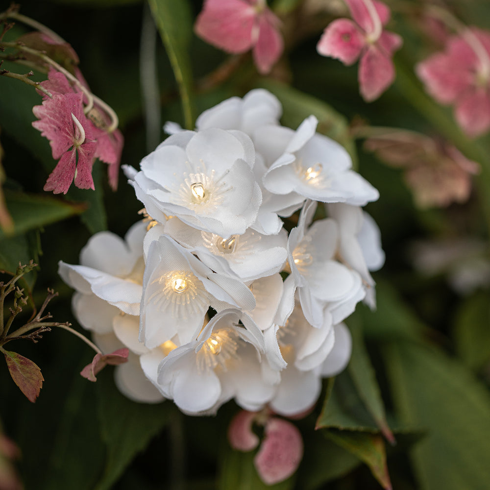 200er LED Solar Lichterkette Starburst Blumen USB wiederaufladbar