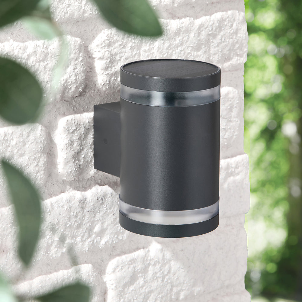 Wentworth Solar-Wandleuchte mit zwei Strahlern