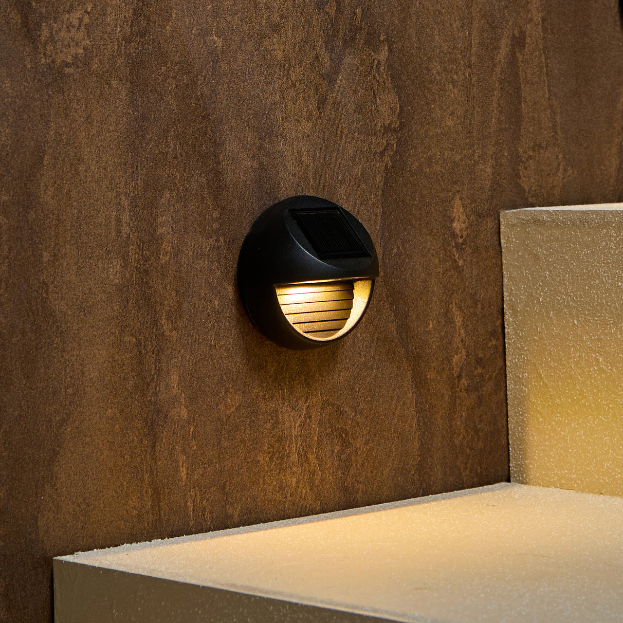 4er Set Warmweiße Mini Solarleuchten für Zaun, Beetkante & Treppe