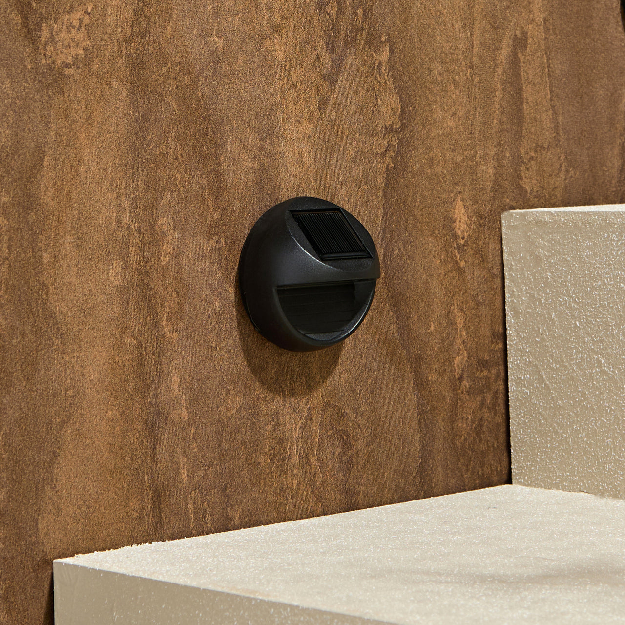 4er Set Warmweiße Mini Solarleuchten für Zaun, Beetkante & Treppe