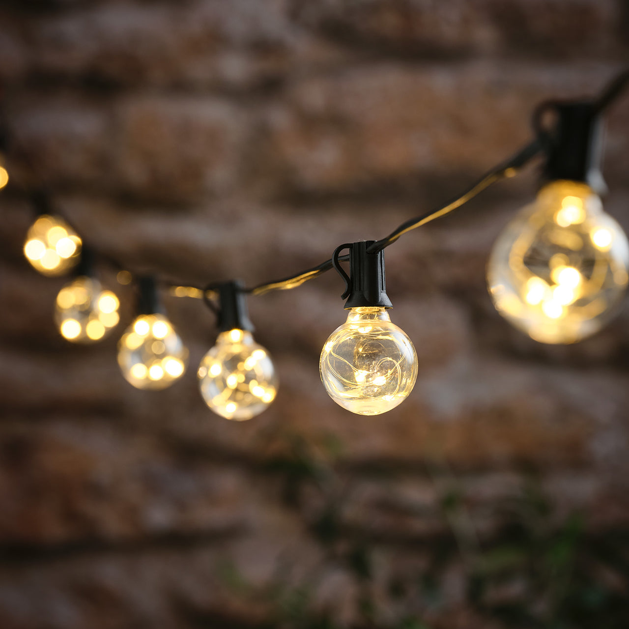 Solar-Lichterkette 10 transparente Mikro-LED-Lämpchen