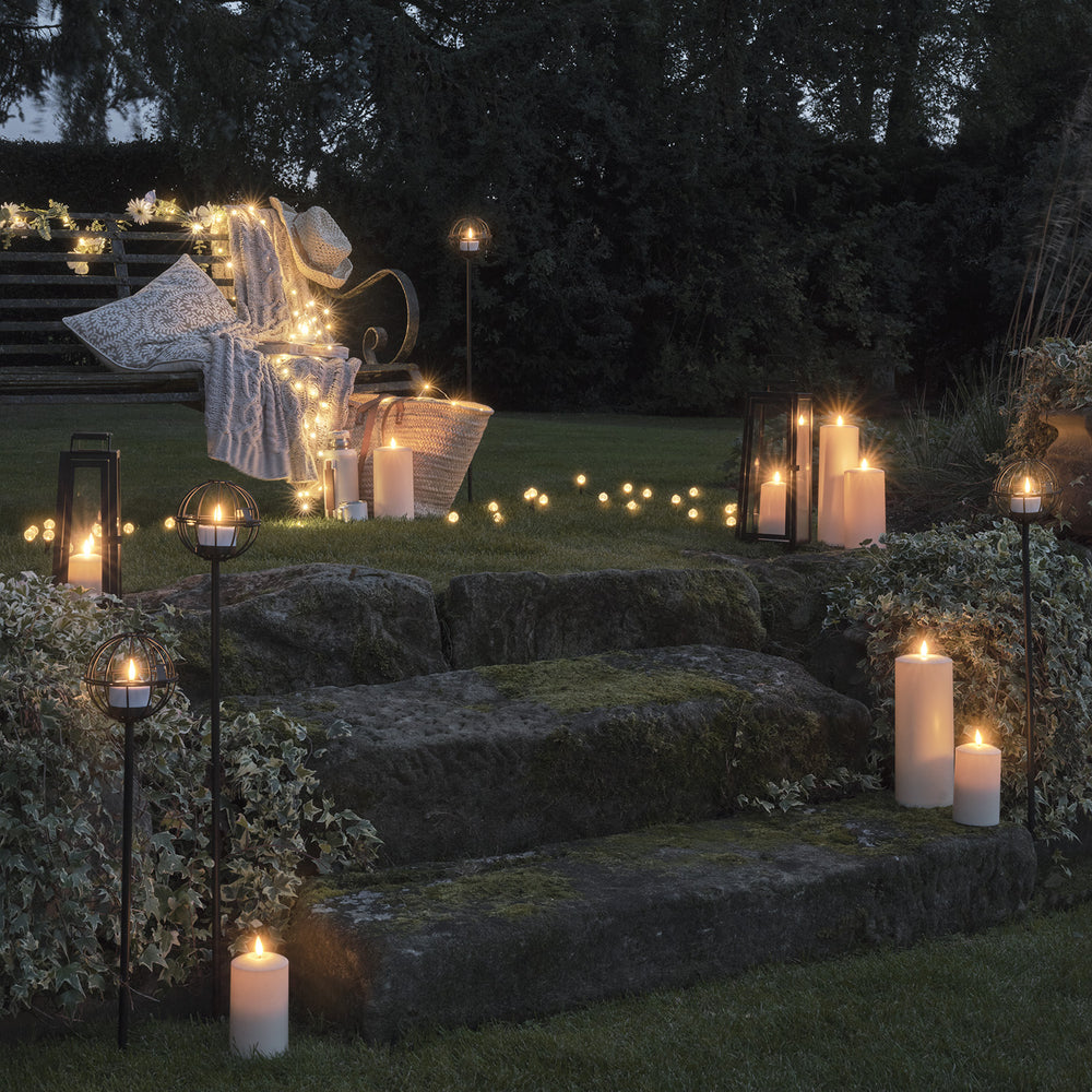 20er Set "Pacific" Solar-Gartenstecker mit Mini-Kugeln