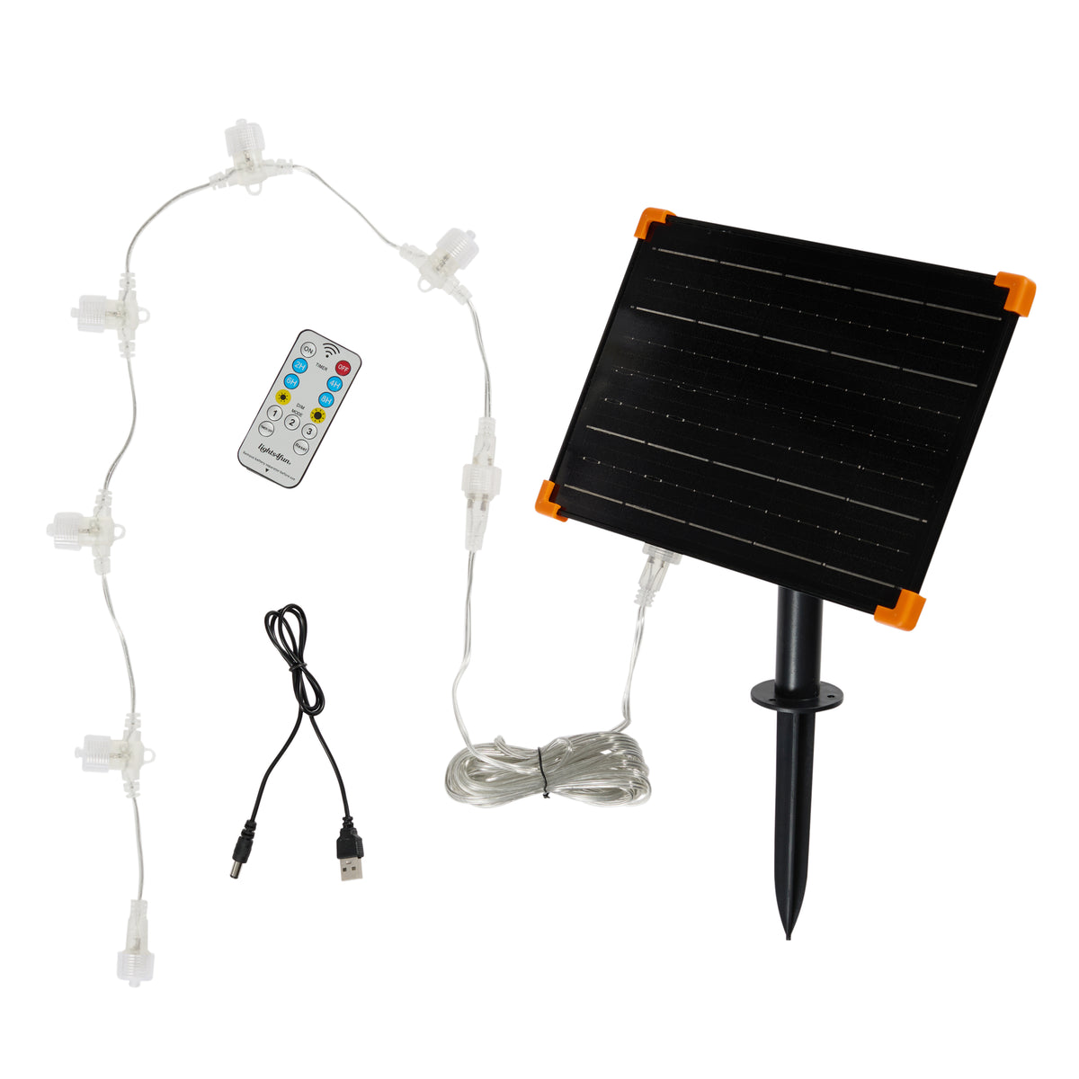 3er Set Bicolor Solar-LED-Rentierfamilie L Swinsty aus Acryl