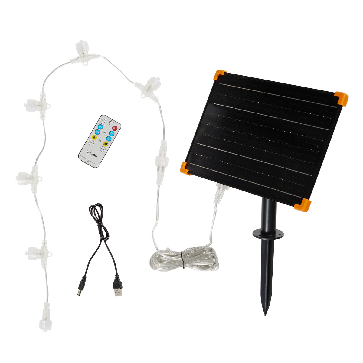 2er-Set Solar-LED-Rentiere Hirschkuh & Rehkitz L Studley in naturfarbener Rattan-Optik