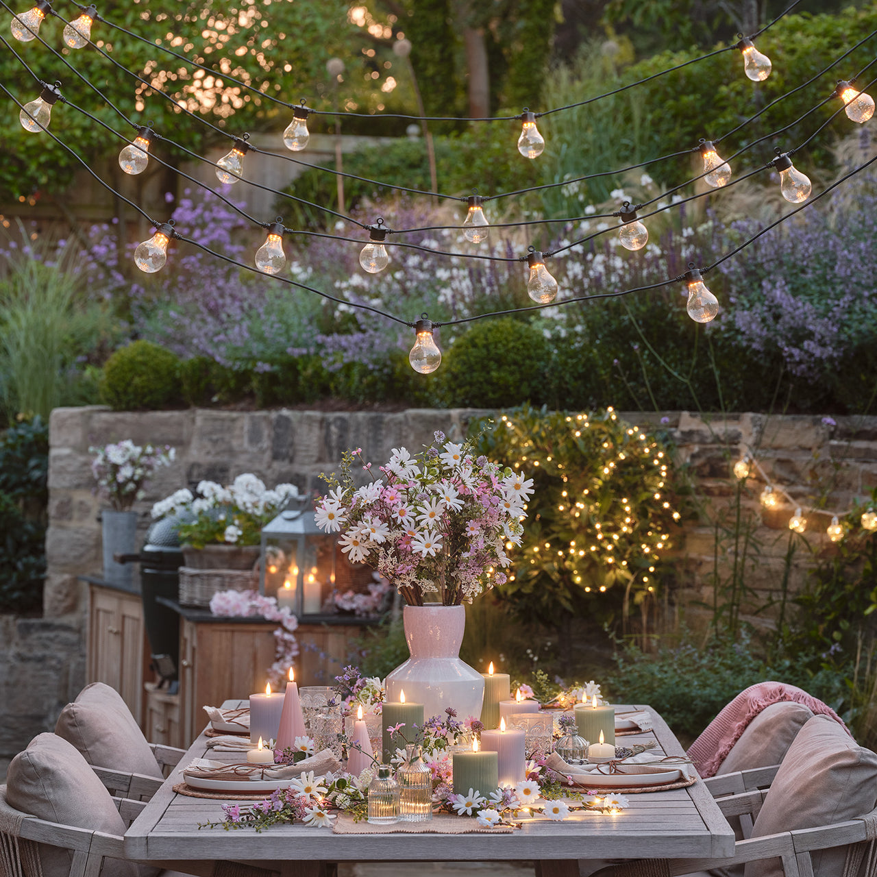 Rosa Keramikvase mit Ombre-Glasur 30cm