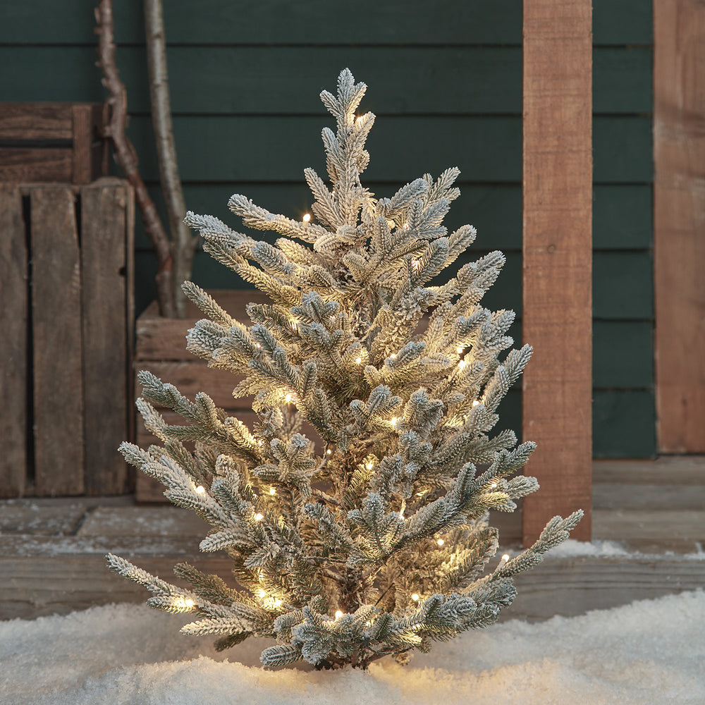 91cm LED Stableuchte verschneiter Weihnachtsbaum