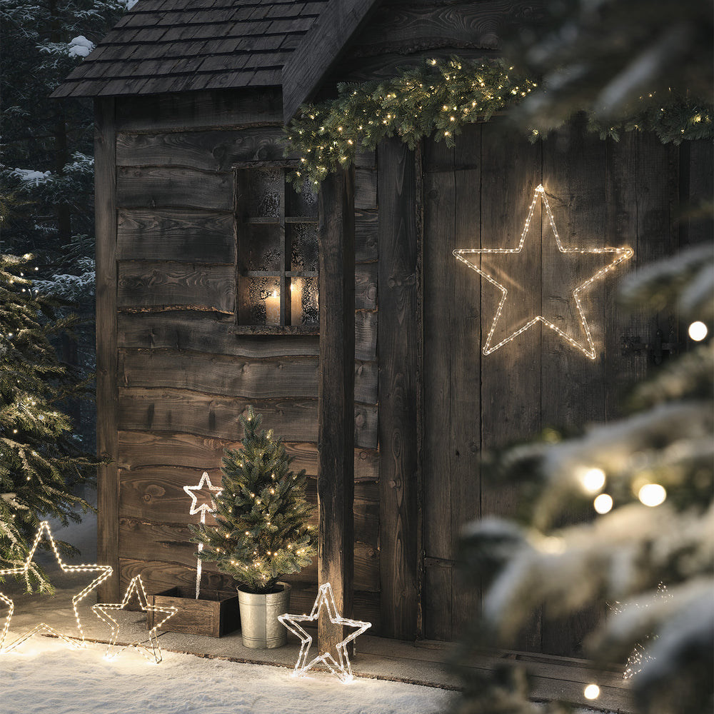 Weihnachtsbeleuchtung Außen → kabellos mit Batterie