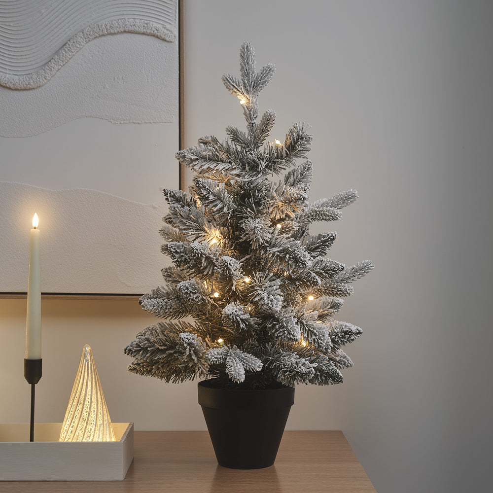 60cm verschneiter LED Weihnachtsbaum