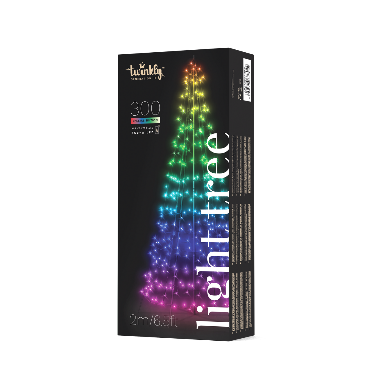 Twinkly 2m 300 LED smarter Baum Bunt und Weiß Edition