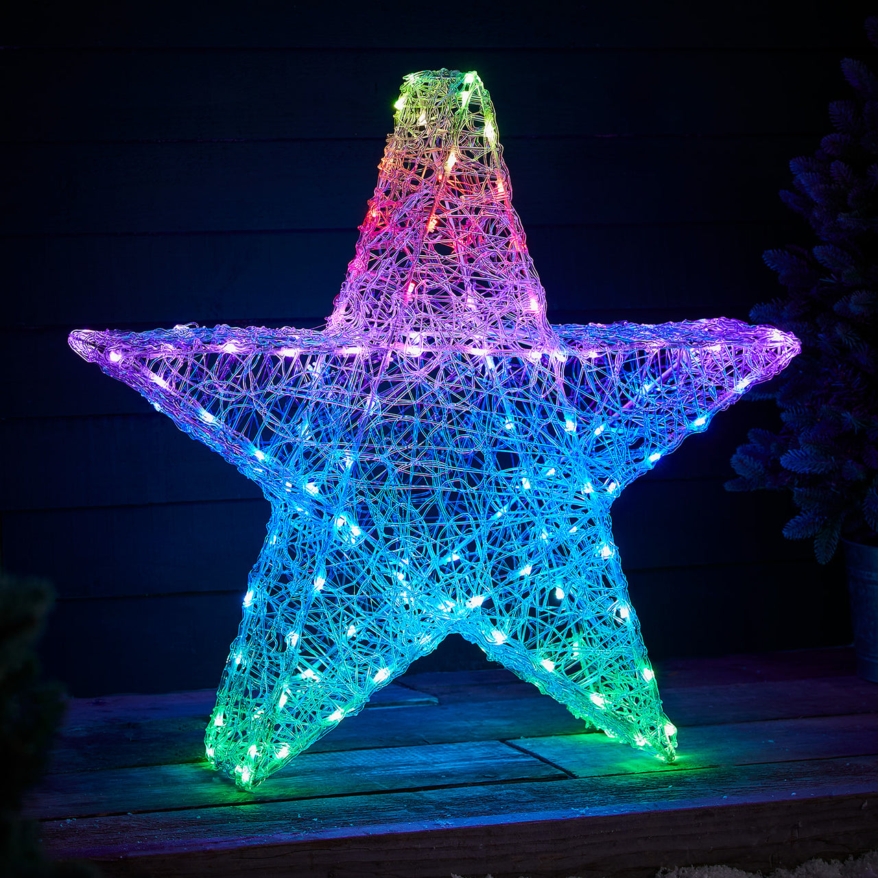 Twinkly 82cm smarter LED Stern Weihnachtsdeko –
