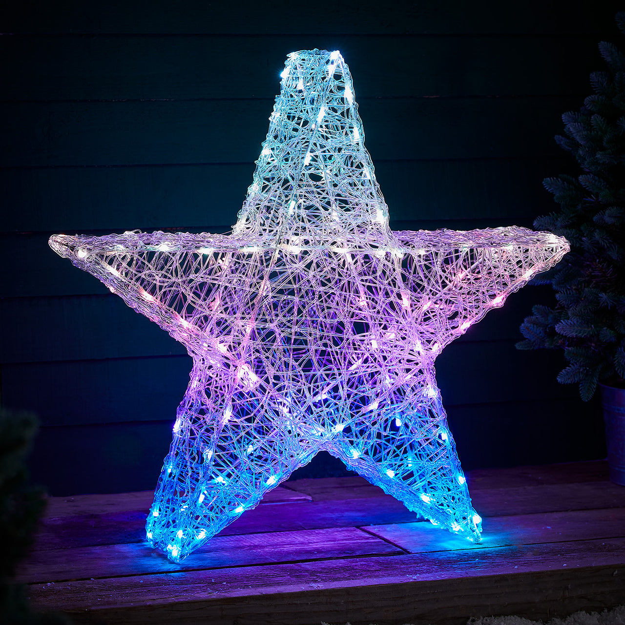 Twinkly 82cm smarter LED Stern Weihnachtsdeko – | Leuchtfiguren