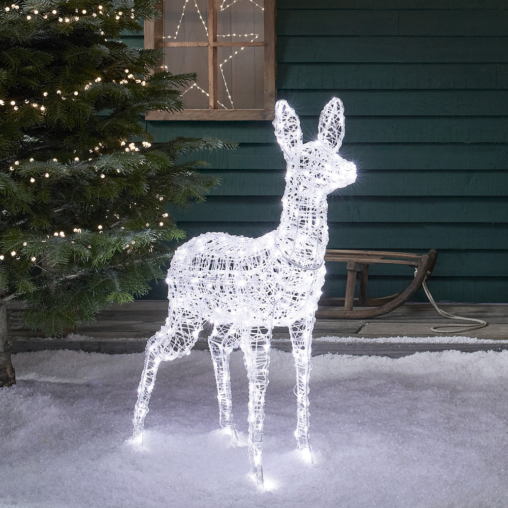 Swinsty 1,05m Bicolor LED Acryl Rentier Mutter