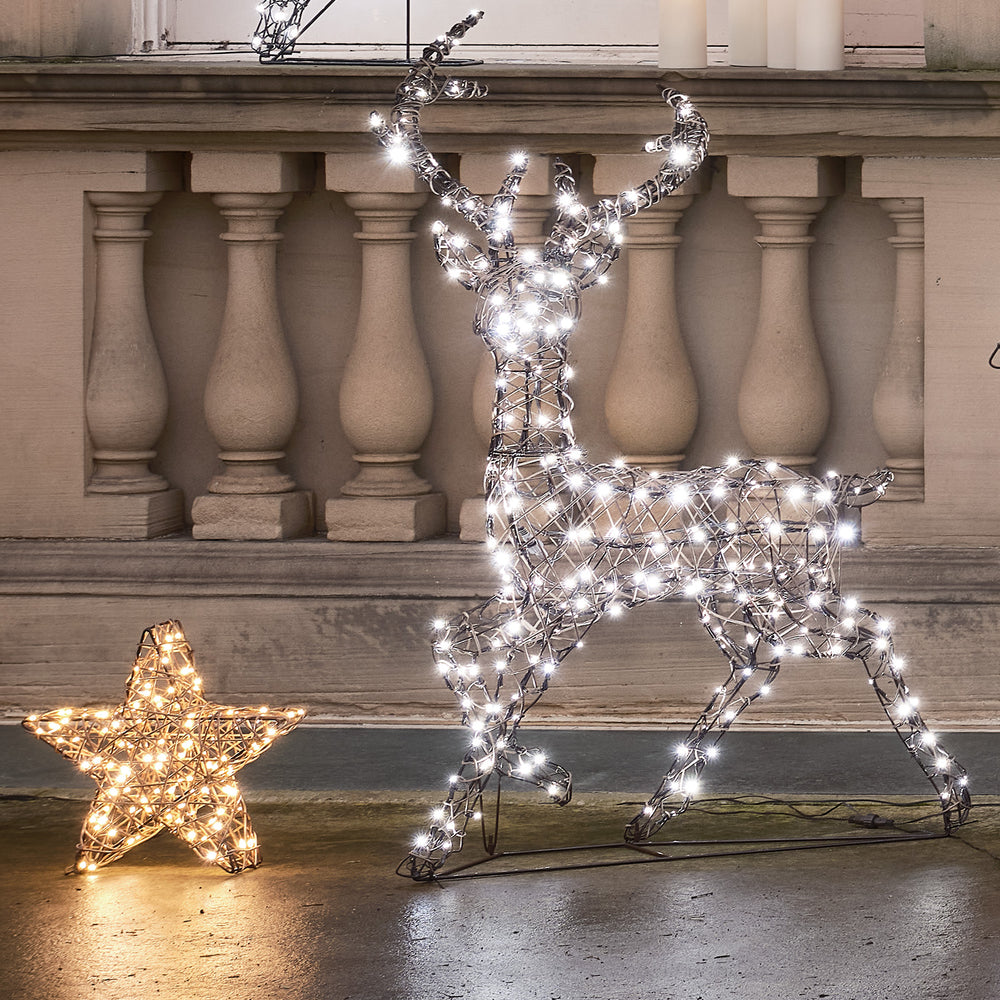 Studley LED‑Rentier 1,15 m – Zweifarbig & Leuchtend