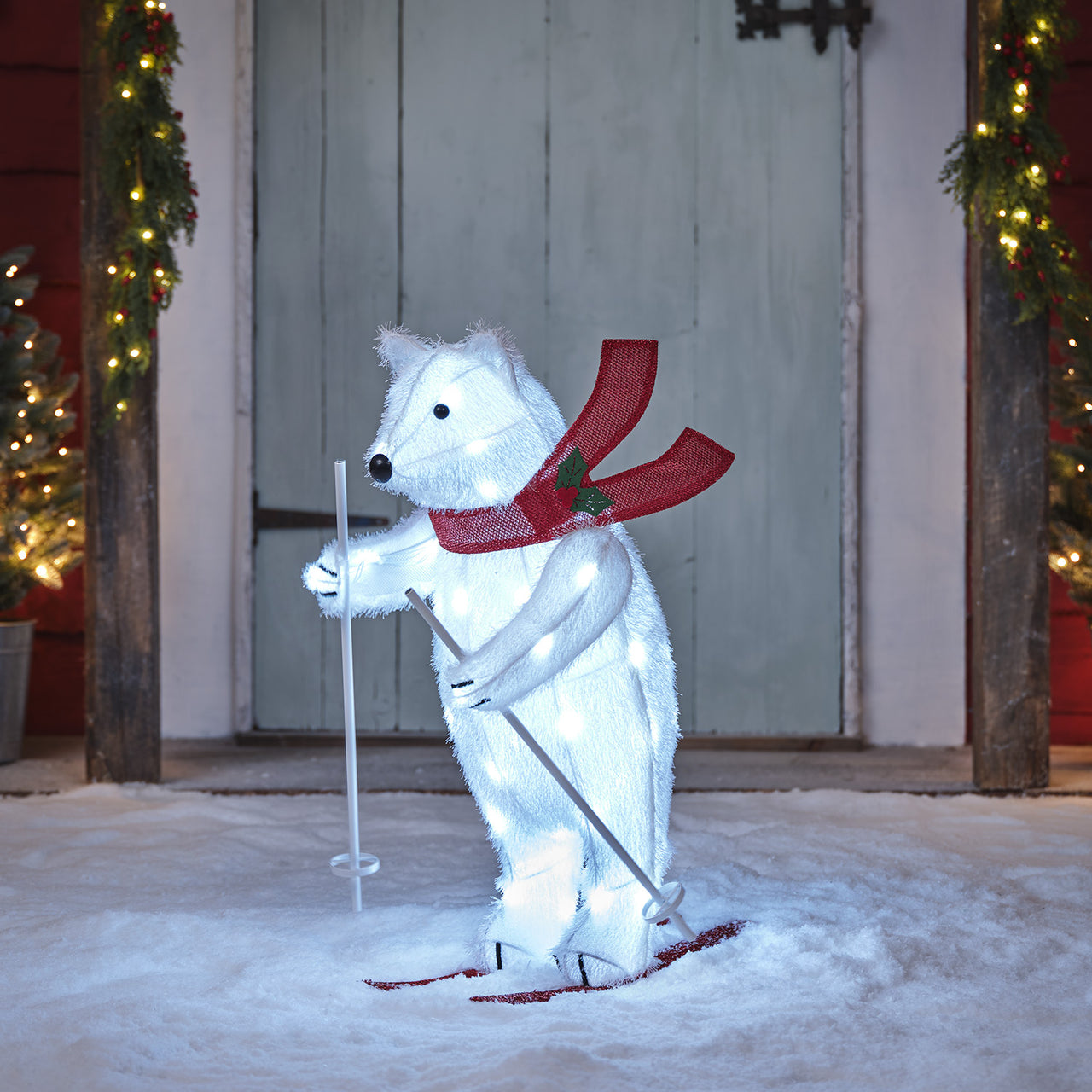 LED-Weihnachtsfigur Außen Polarbär