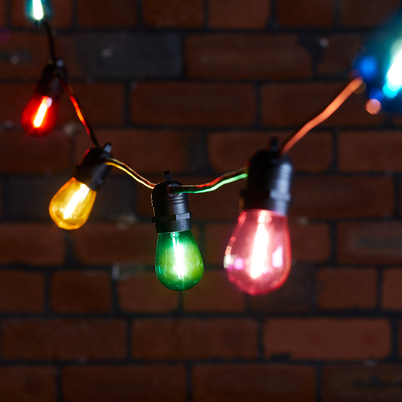 Ultimate Connect 5m 10er LED Lichterkette Glühbirnen bunt koppelbar sc –